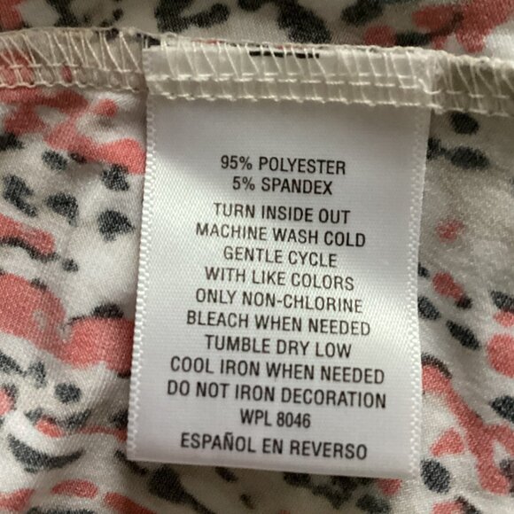 JM Collection Women's Top Tunic 3/4 Sleeves Size XL Flowy Stretchy - Picture 7 of 7